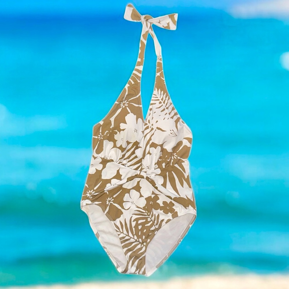 GUC! Tommy Bahama Floral Halter Swimsuit